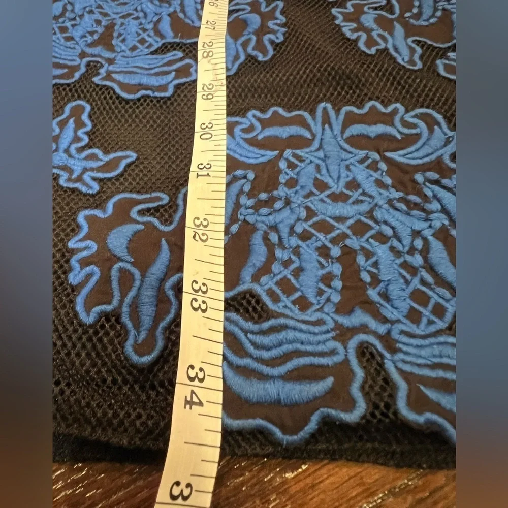 Sachin & Babi Women's Blue Sentieri Embroidered Mini Dress Size 6 NWT Zipper